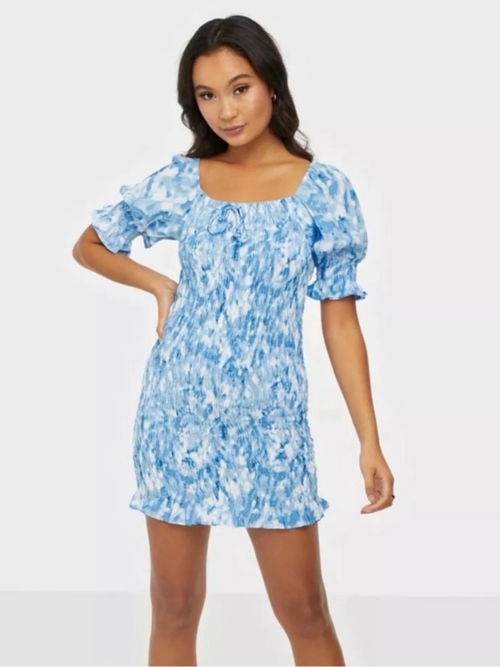 Faithfull the Brand Magnolia Mini Dress Roos Tie Dye